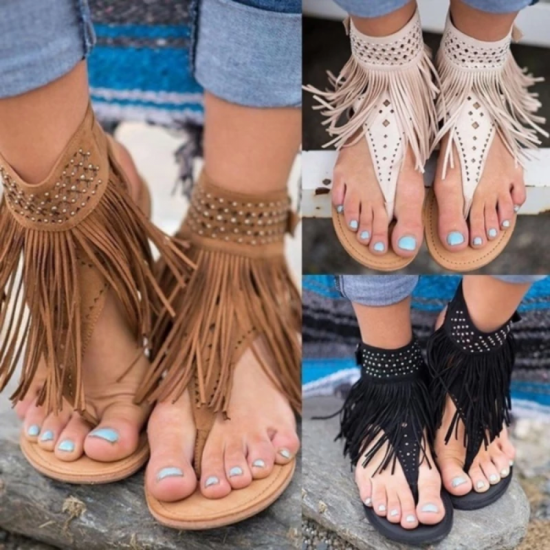 Summmer Shoes Flat Sandals Women Tassel 2021 Lady Rome Sandals Shoes Ankle Flat Flip Flops Shoes Summer For Women Summmer Shoes Flat Sandals Women Tassel 2021 Lady Rome Sandals Shoes Ankle Flat Flip Flops Shoes Summer For Women